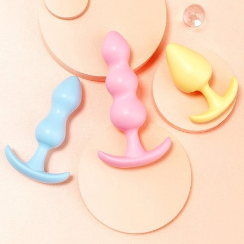 Posterior silicone anal plug, anal bead string, beginner's advanced extreme pleasure, female masturbation equipment, sexual adult products - Random Unicorn