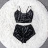 New Fashion Women 2pcs Velvet Sleepwear Sexy Camisole Silky Smooth Shorts Sleeveless Pajama Set Ladies Sleepwear Female - Random Unicorn