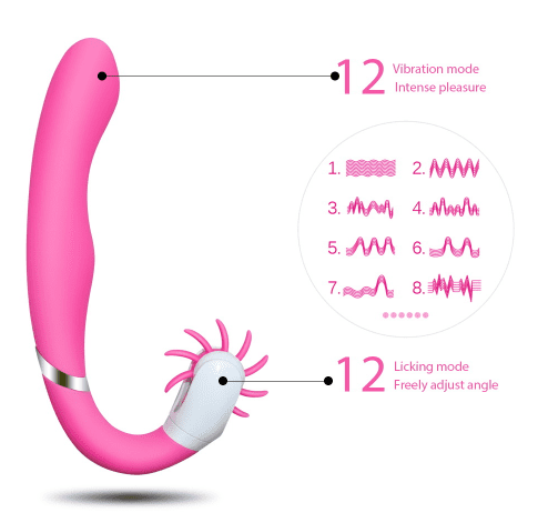 Unique Brushes Design for Better Clitoris Stimulation Plus G Spot Vibrator, Powerful Dual Motors Sex Toy - Random Unicorn