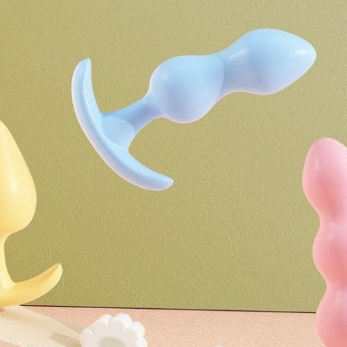 Posterior silicone anal plug, anal bead string, beginner's advanced extreme pleasure, female masturbation equipment, sexual adult products - Random Unicorn